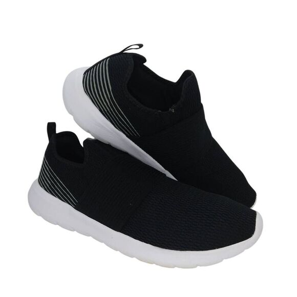 Athletic Works Men's Black/Gray Slip-on Sneakers - Size 12 - Picture 1 of 5